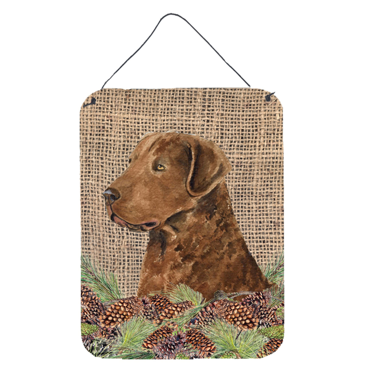 CarolineS Treasures Ss4108Ds1216 Curly Coated Retriever Aluminium Metal Wall Or Door Hanging Prints, 16 Inch  Inch  X 12 Inch  Inch , Multicolor