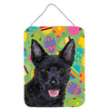 CarolineS Treasures Australian Kelpie Easter Eggtravaganza Wall Or Door Hanging Prints, 16 Inch  Inch  X 12 Inch  Inch , Multicolor