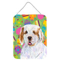 CarolineS Treasures Clumber Spaniel Easter Eggtravaganza Wall Or Door Hanging Prints, 16 Inch  Inch  X 12 Inch  Inch , Multicolor