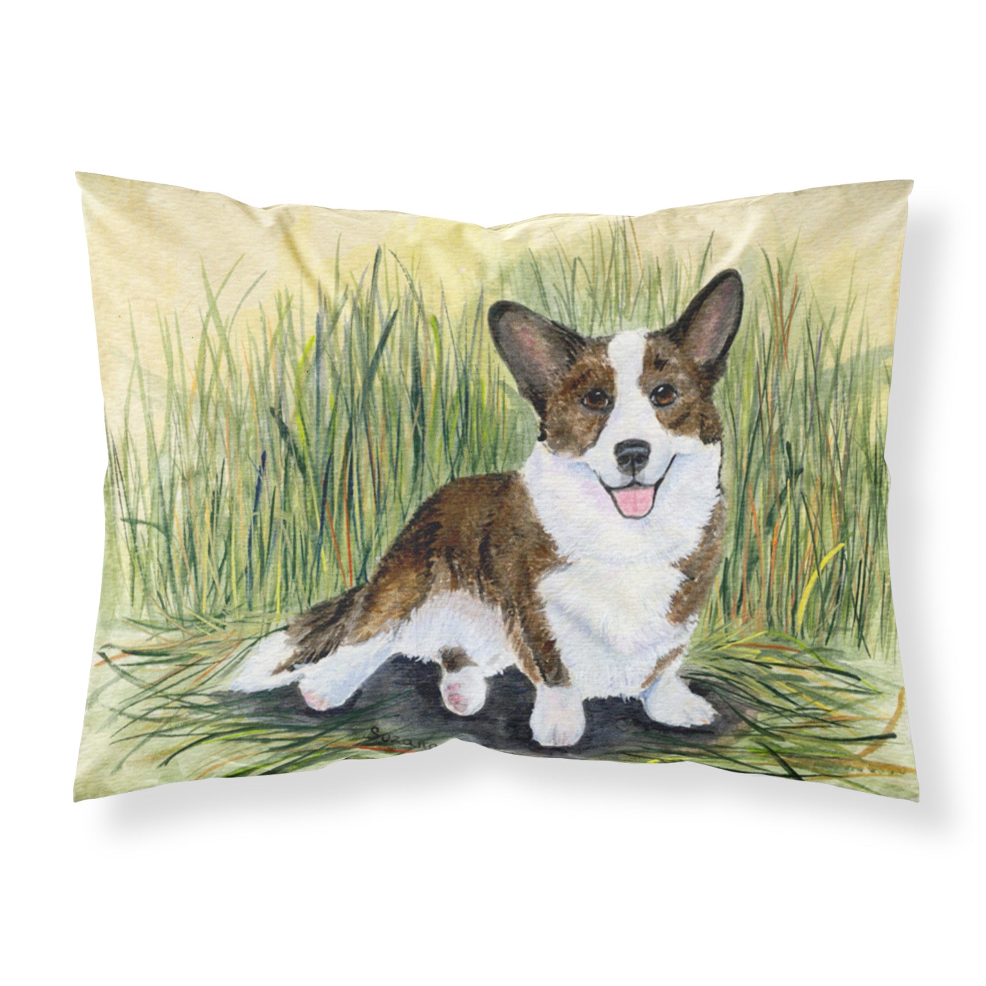 'Caroline'S Treasures Ss8004Pillowcase Corgi Moisture Wicking Fabric Standard Pillowcase, Large, Multicolor'