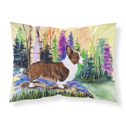 'Caroline'S Treasures Ss8006Pillowcase Corgi Moisture Wicking Fabric Standard Pillowcase, Large, Multicolor'
