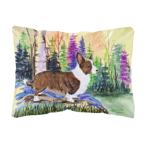 'Caroline'S Treasures Ss8006Pw1216 Corgi Decorative Canvas Fabric Pillow, Large, Multicolor'