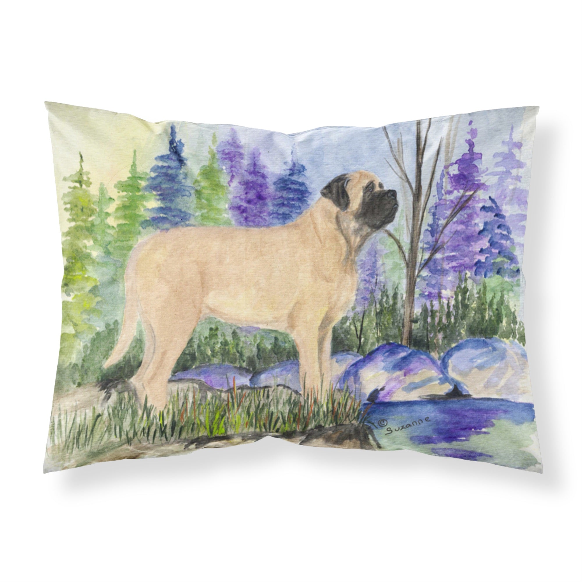 'Caroline'S Treasures Ss8009Pillowcase Mastiff Moisture Wicking Fabric Standard Pillowcase, Large, Multicolor'