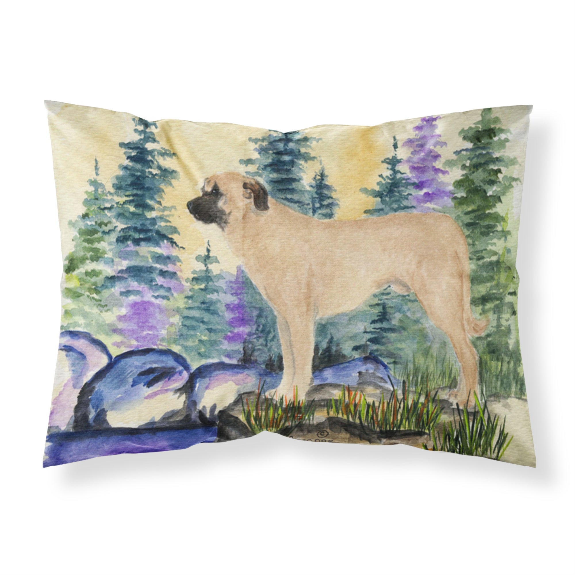 'Caroline'S Treasures Ss8012Pillowcase Anatolian Shepherd Moisture Wicking Fabric Standard Pillowcase, Large, Multicolor'