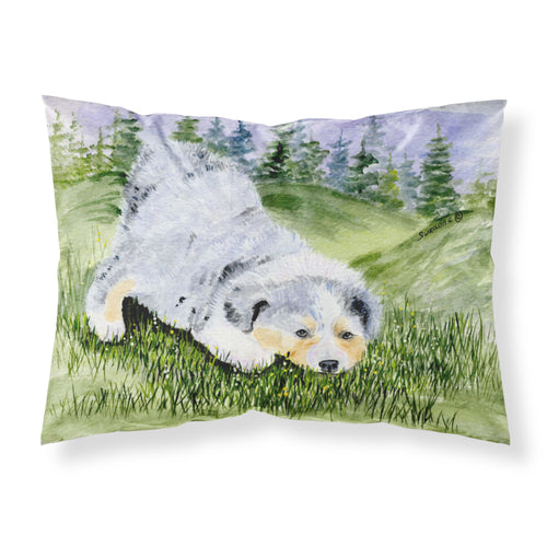 'Caroline'S Treasures Ss8015Pillowcase Australian Shepherd Moisture Wicking Fabric Standard Pillowcase, Large, Multicolor'