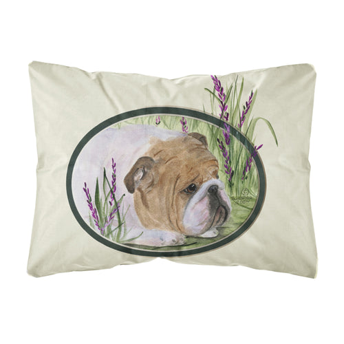 'Caroline'S Treasures Ss8023Pw1216 English Bulldog Decorative Canvas Fabric Pillow, Large, Multicolor'