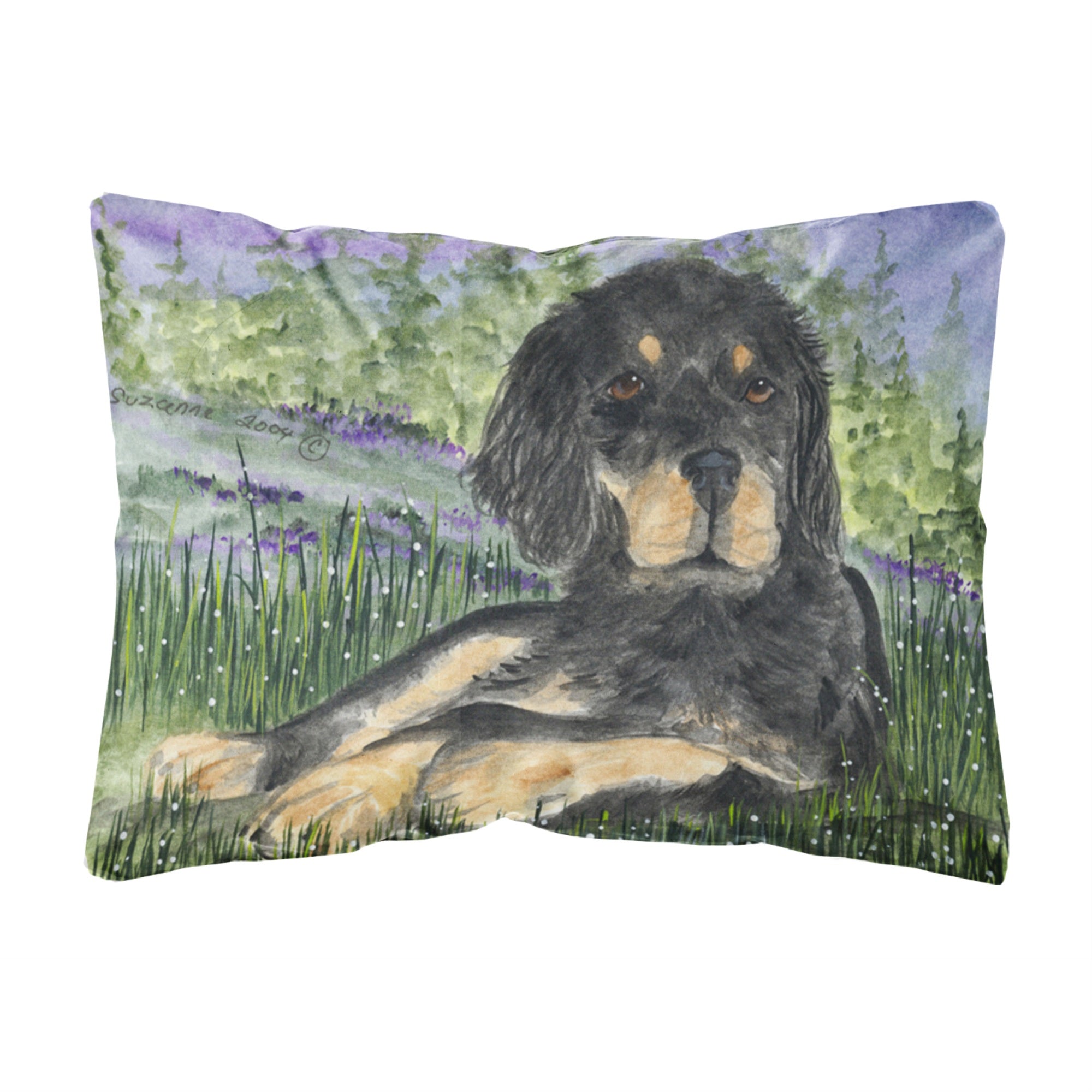'Caroline'S Treasures Ss8026Pw1216 Gordon Setter Decorative Canvas Fabric Pillow, Large, Multicolor'