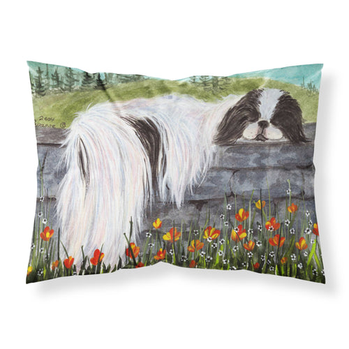 'Caroline'S Treasures Ss8030Pillowcase Japanese Chin Moisture Wicking Fabric Standard Pillowcase, Large, Multicolor'