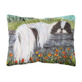 'Caroline'S Treasures Ss8030Pw1216 Japanese Chin Decorative Canvas Fabric Pillow, Large, Multicolor'
