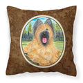 'Caroline'S Treasures Ss8035Pw1414 Briard Decorative Canvas Fabric Pillow, Large, Multicolor'