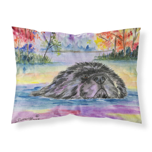 'Caroline'S Treasures Ss8040Pillowcase Newfoundland Moisture Wicking Fabric Standard Pillowcase, Large, Multicolor'