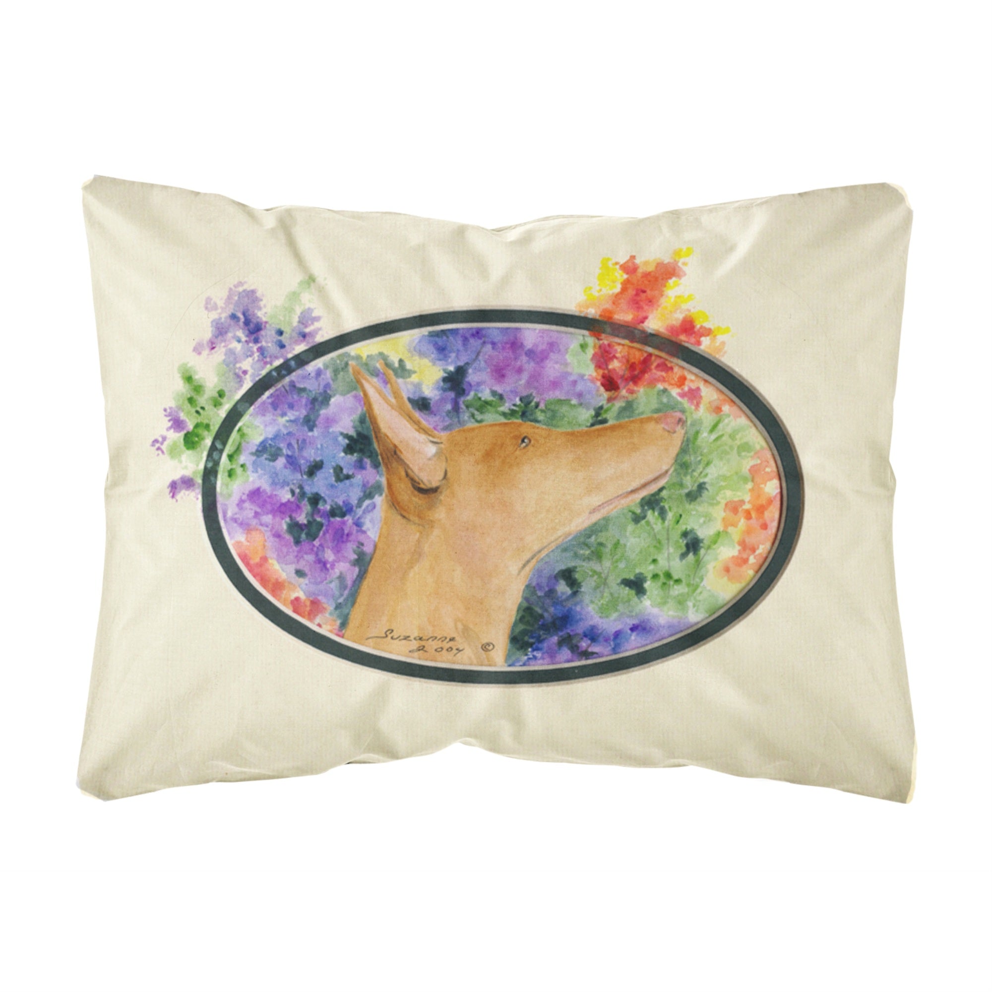 'Caroline'S Treasures Ss8041Pw1216 Pharaoh Hound Decorative Canvas Fabric Pillow, Large, Multicolor'