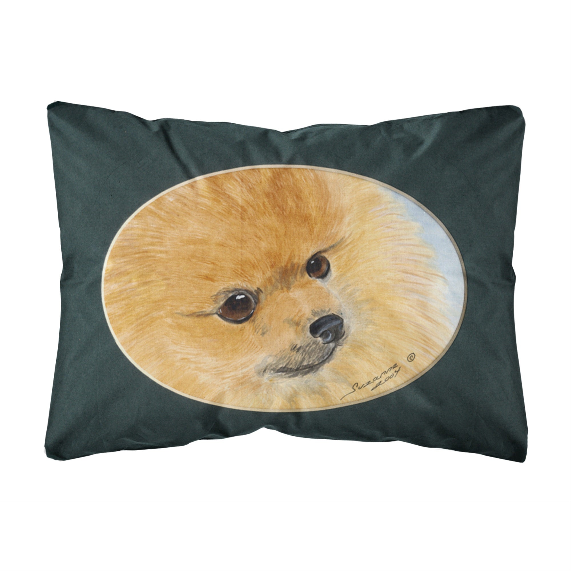 'Caroline'S Treasures Ss8051Pw1216 Pomeranian Decorative Canvas Fabric Pillow, Large, Multicolor'