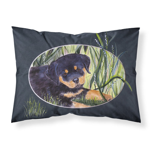 'Caroline'S Treasures Ss8053Pillowcase Rottweiler Moisture Wicking Fabric Standard Pillowcase, Large, Multicolor'