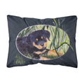 'Caroline'S Treasures Ss8053Pw1216 Rottweiler Decorative Canvas Fabric Pillow, Large, Multicolor'