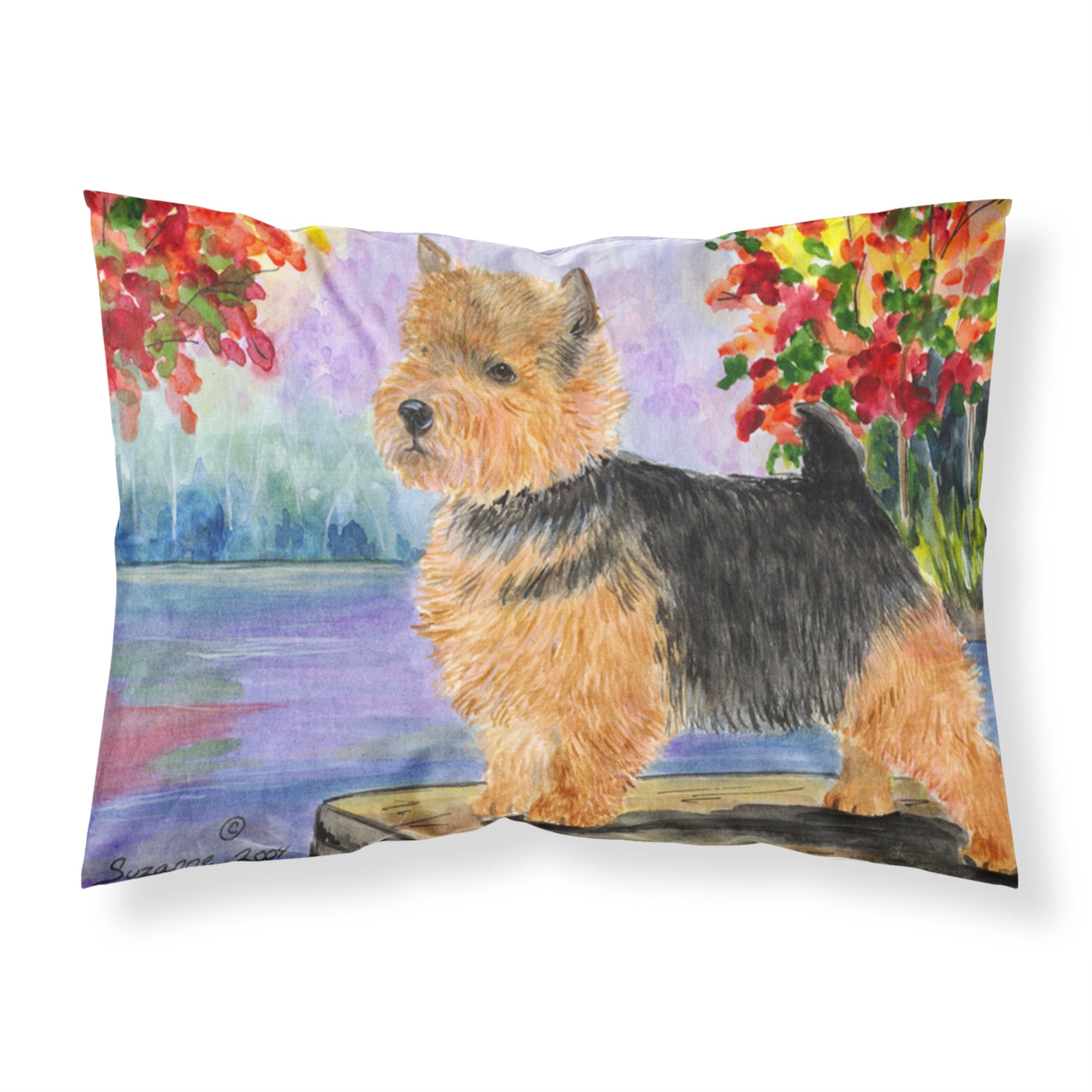 'Caroline'S Treasures Ss8054Pillowcase Norwich Terrier Moisture Wicking Fabric Standard Pillowcase, Large, Multicolor'