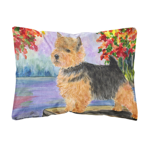 'Caroline'S Treasures Ss8054Pw1216 Norwich Terrier Decorative Canvas Fabric Pillow, Large, Multicolor'