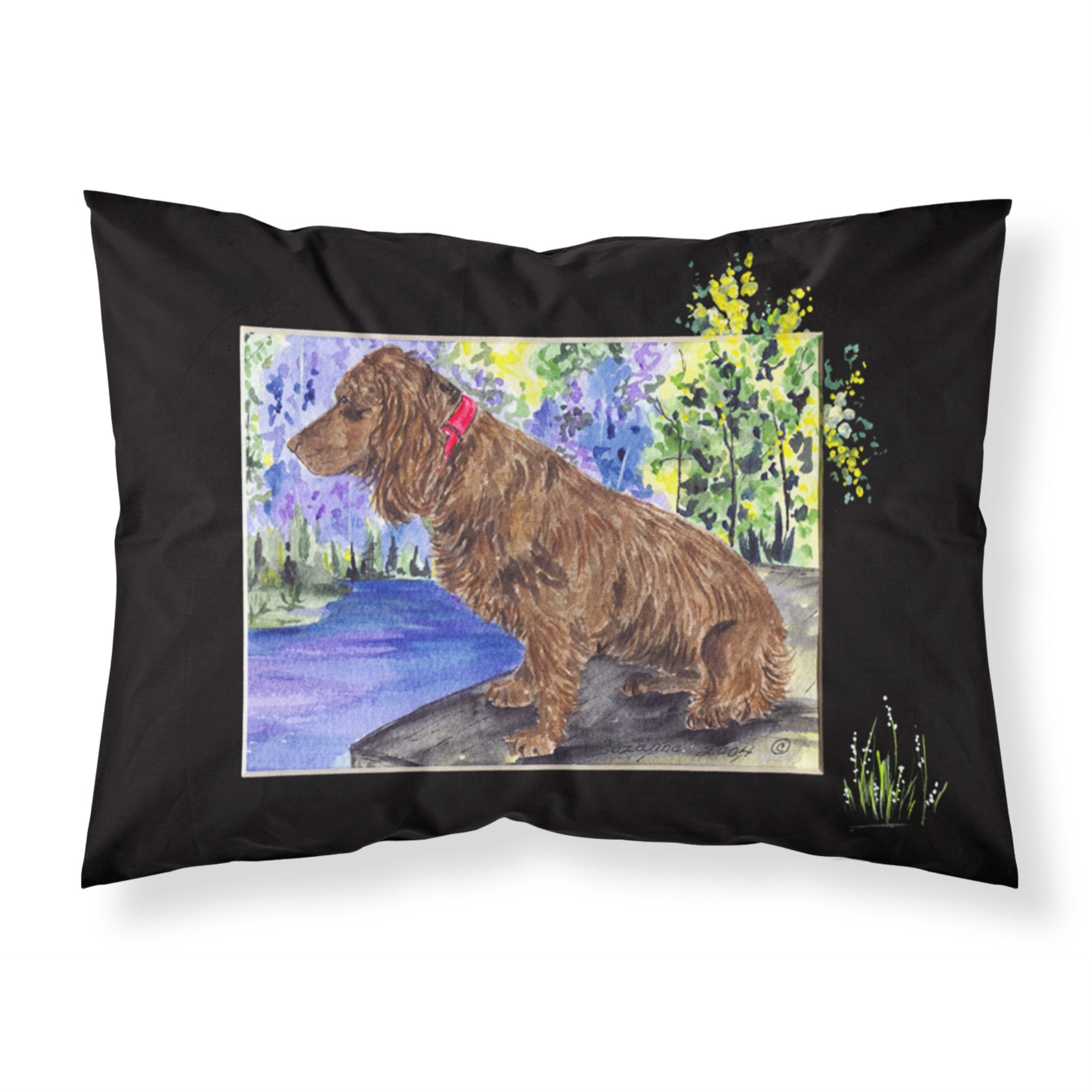 'Caroline'S Treasures Ss8065Pillowcase Boykin Spaniel Moisture Wicking Fabric Standard Pillowcase, Large, Multicolor'