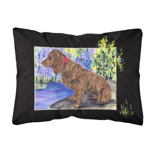 'Caroline'S Treasures Ss8065Pw1216 Boykin Spaniel Decorative Canvas Fabric Pillow, Large, Multicolor'