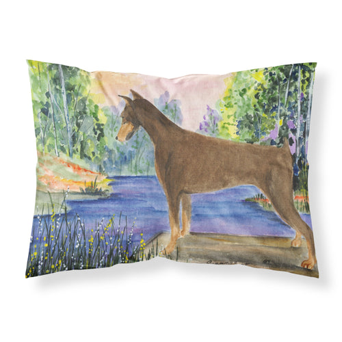 'Caroline'S Treasures Ss8066Pillowcase Doberman Moisture Wicking Fabric Standard Pillowcase, Large, Multicolor'