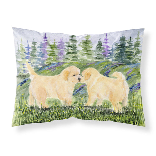 'Caroline'S Treasures Ss8102Pillowcase Golden Retriever Moisture Wicking Fabric Standard Pillowcase, Large, Multicolor'
