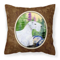 'Caroline'S Treasures Ss8104Pw1414 Sealyham Terrier Decorative Canvas Fabric Pillow, Large, Multicolor'