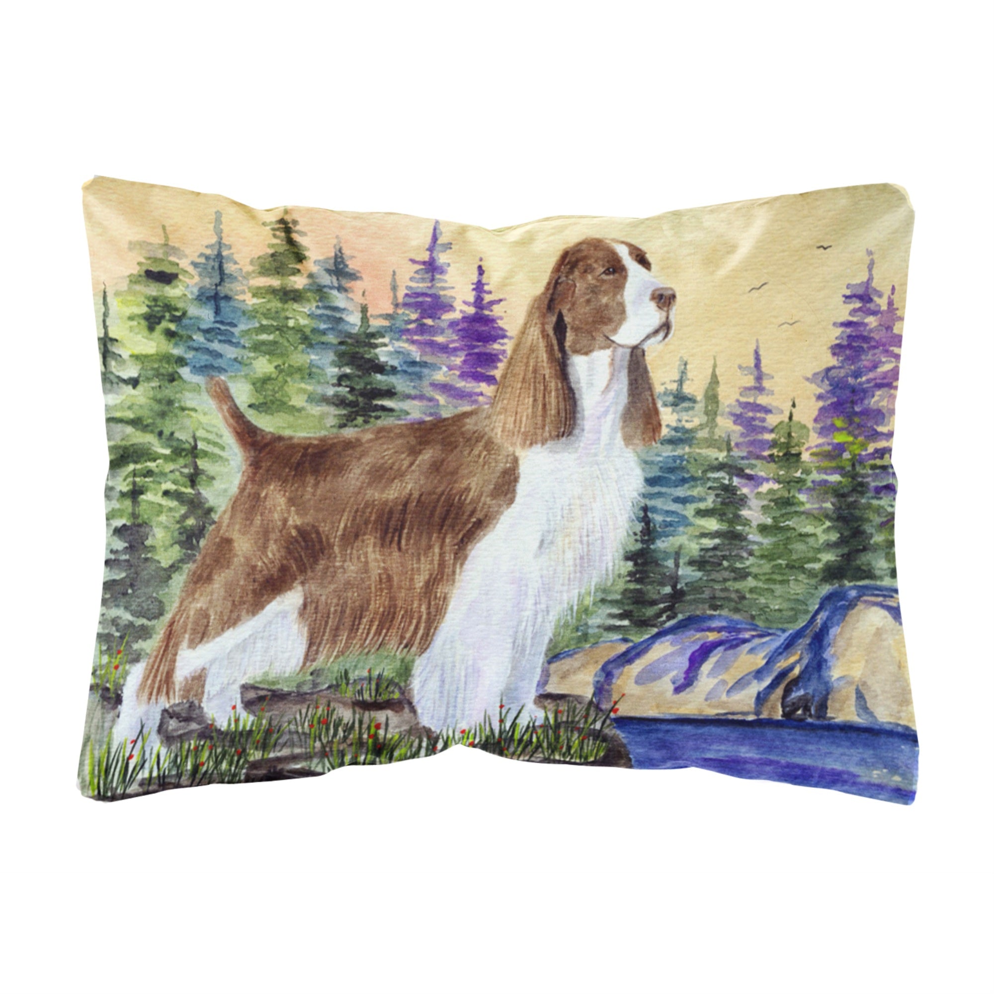 'Caroline'S Treasures Ss8105Pw1216 Springer Spaniel Decorative Canvas Fabric Pillow, Large, Multicolor'
