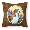 'Caroline'S Treasures Ss8105Pw1414 Springer Spaniel Decorative Canvas Fabric Pillow, Large, Multicolor'