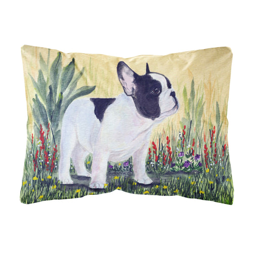 'Caroline'S Treasures Ss8109Pw1216 French Bulldog Decorative Canvas Fabric Pillow, Large, Multicolor'