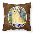 'Caroline'S Treasures Ss8111Pw1414 Golden Retriever Decorative Canvas Fabric Pillow, Large, Multicolor'