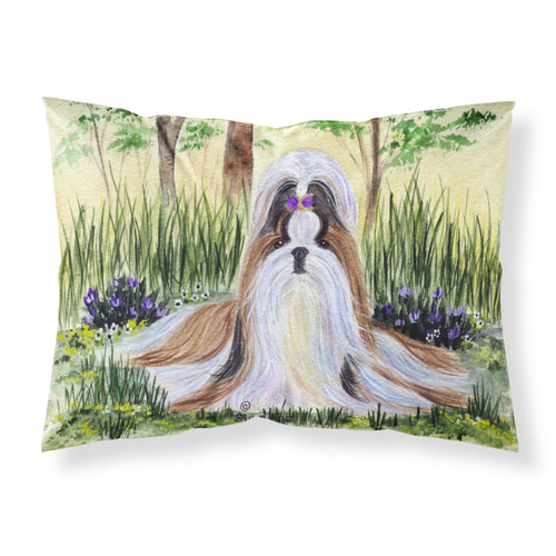 'Caroline'S Treasures Ss8112Pillowcase Shih Tzu Moisture Wicking Fabric Standard Pillowcase, Large, Multicolor'