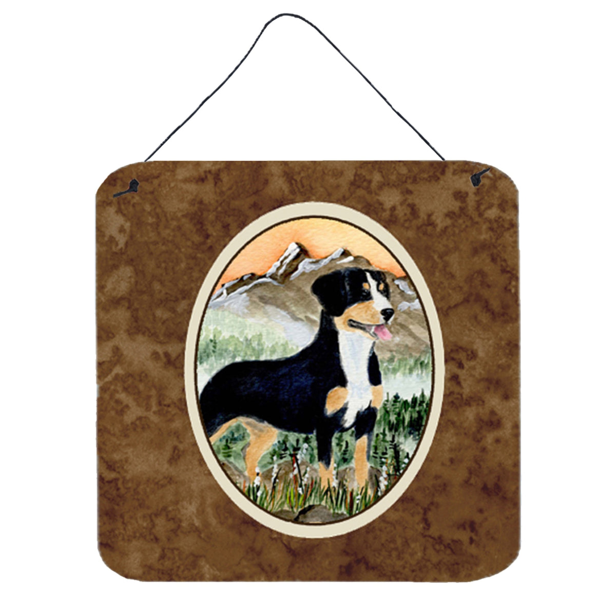 CarolineS Treasures Ss8119Ds66 Entlebucher Mountain Dog Aluminum Metal Wall Or Door Hanging Prints, 6 X 6 Inch  Inch , Multicolor
