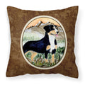 'Caroline'S Treasures Ss8119Pw1414 Entlebucher Mountain Dog Decorative Canvas Fabric Pillow, Large, Multicolor'