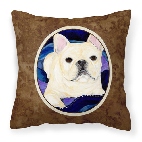 'Caroline'S Treasures Ss8126Pw1414 French Bulldog Decorative Canvas Fabric Pillow, Large, Multicolor'