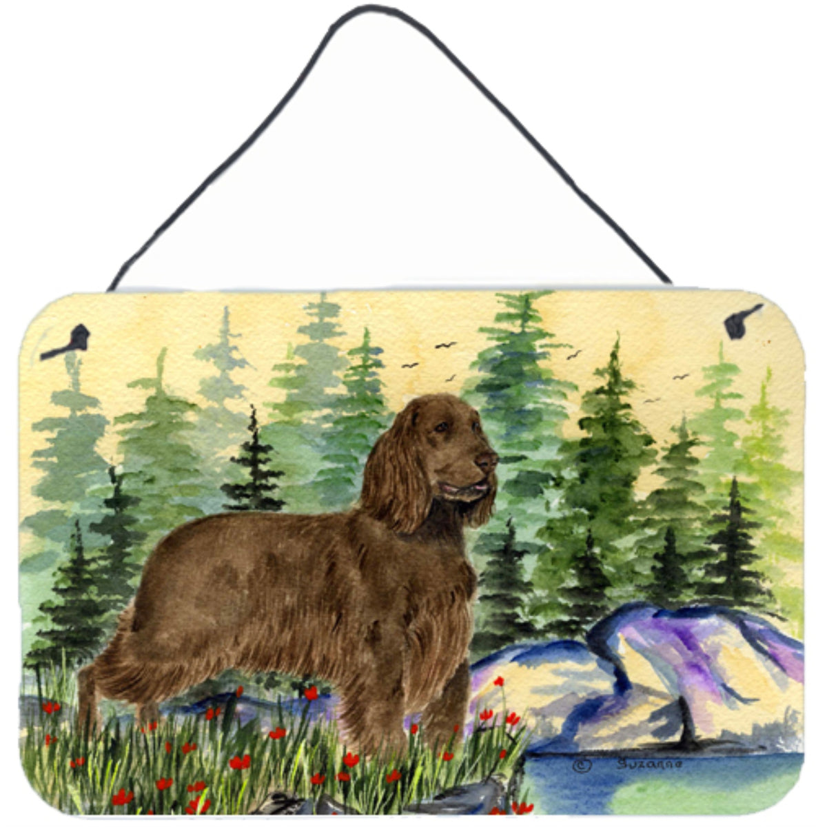 CarolineS Treasures Field Spaniel Indoor Aluminum Metal Wall Or Door Hanging Prints, 8 X 12 Inch  Inch , Multicolor