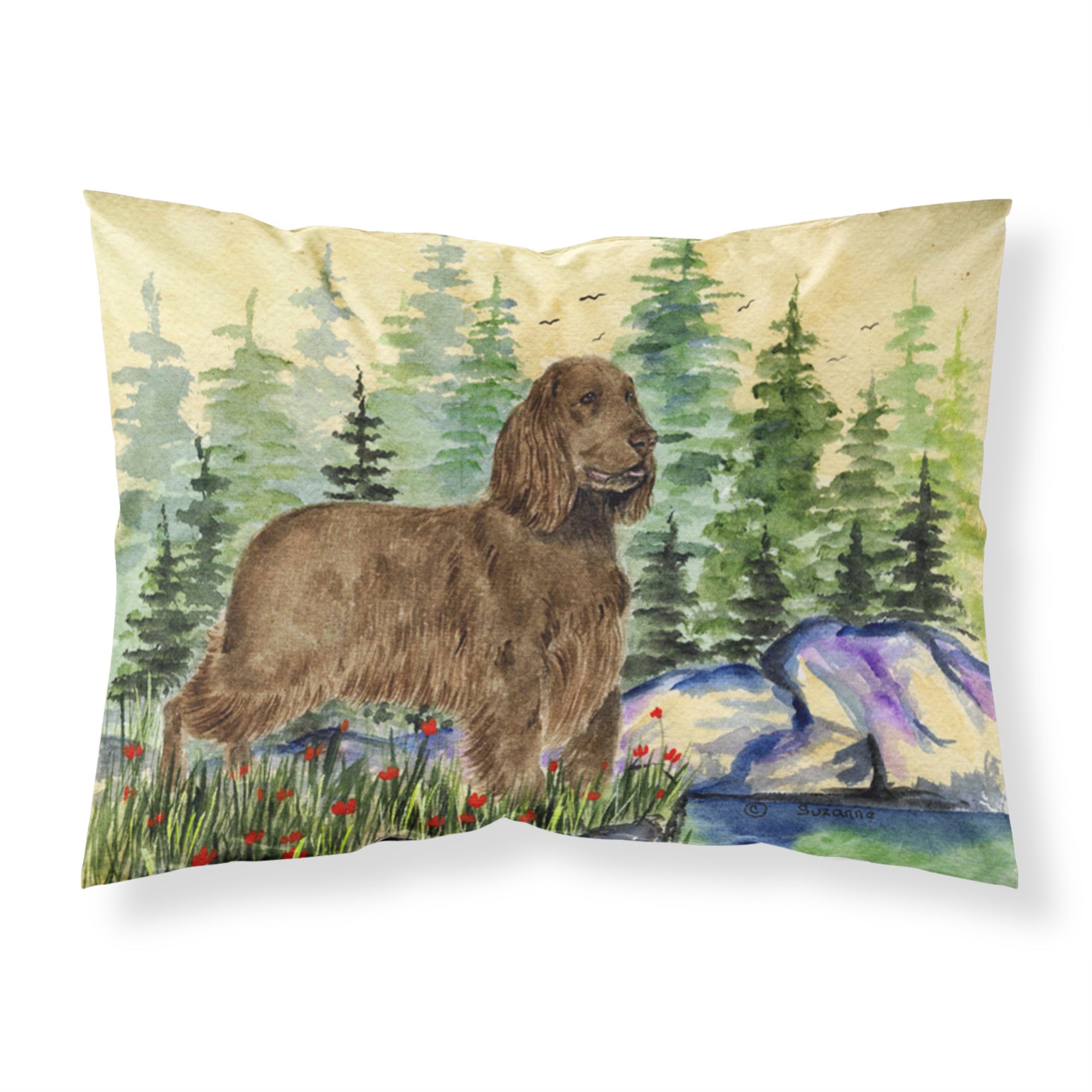 'Caroline'S Treasures Ss8131Pillowcase Field Spaniel Moisture Wicking Fabric Standard Pillowcase, Large, Multicolor'