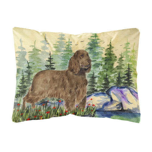 'Caroline'S Treasures Ss8131Pw1216 Field Spaniel Decorative Canvas Fabric Pillow, Large, Multicolor'