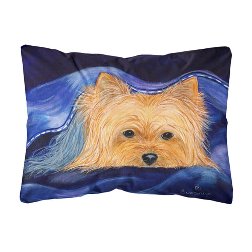 'Caroline'S Treasures Ss8136Pw1216 Yorkie Decorative Canvas Fabric Pillow, Large, Multicolor'