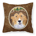 'Caroline'S Treasures Ss8141Pw1414 Sheltie Decorative Canvas Fabric Pillow, Large, Multicolor'