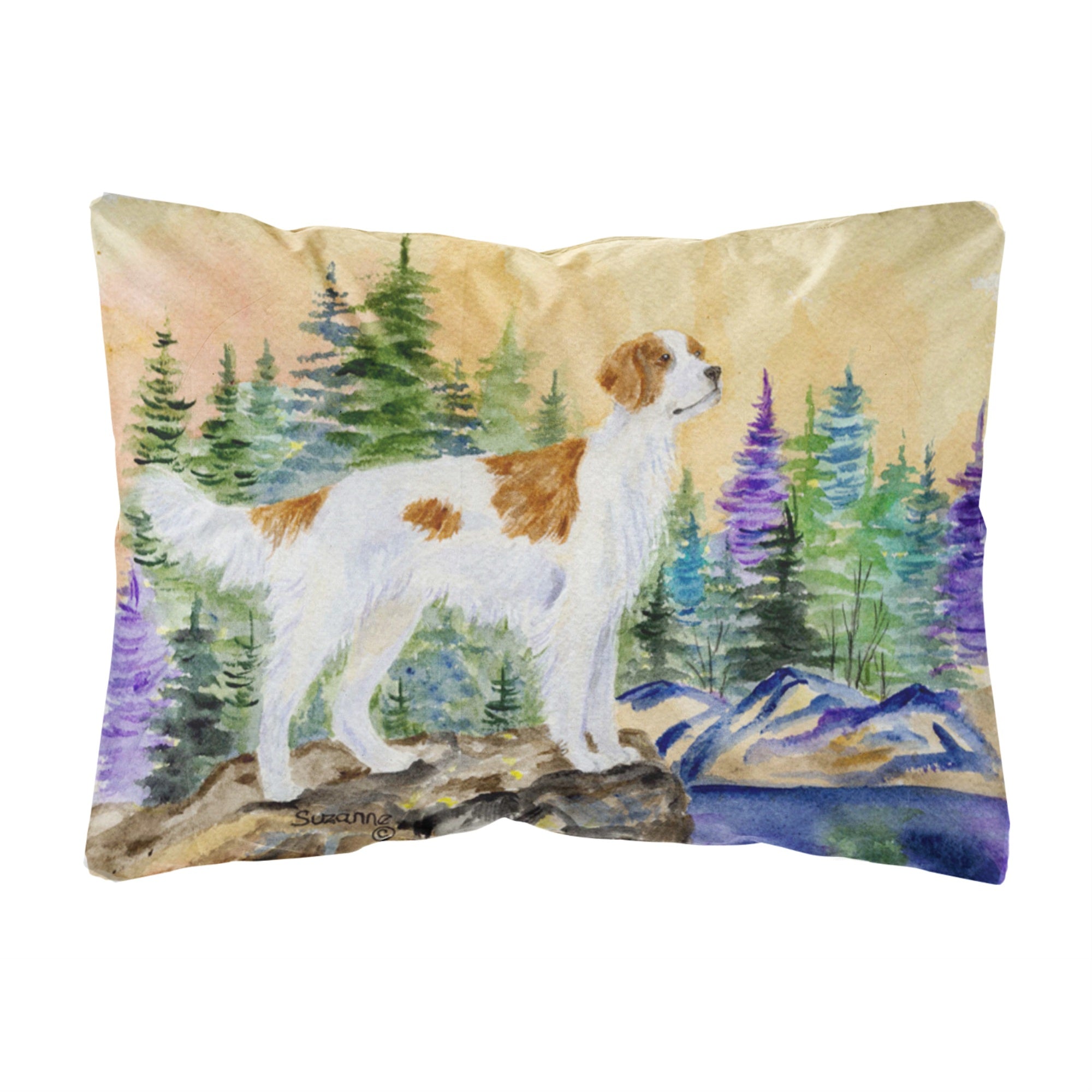 'Caroline'S Treasures Ss8146Pw1216 Setter Decorative Canvas Fabric Pillow, Large, Multicolor'