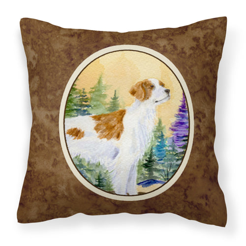 'Caroline'S Treasures Ss8146Pw1414 Setter Decorative Canvas Fabric Pillow, Large, Multicolor'