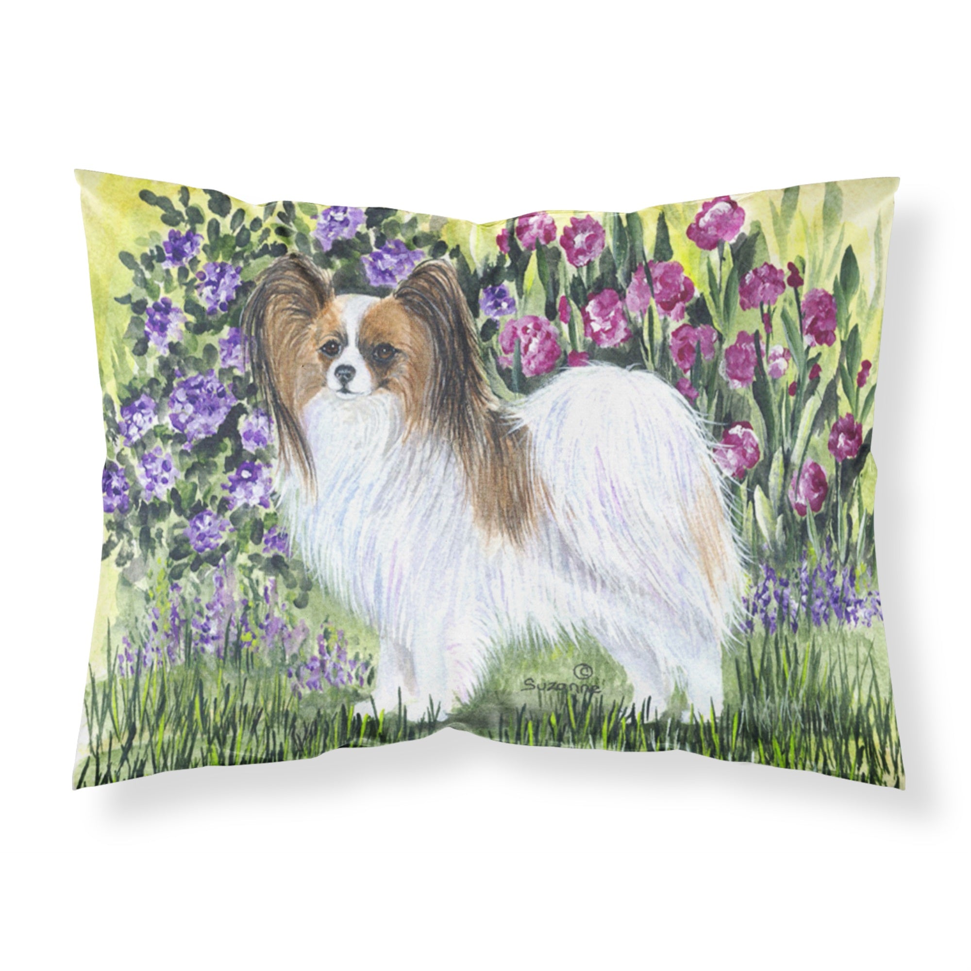 'Caroline'S Treasures Ss8153Pillowcase Papillion Moisture Wicking Fabric Standard Pillowcase, Large, Multicolor'