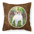 'Caroline'S Treasures Ss8156Pw1414 English Bulldog Decorative Canvas Fabric Pillow, Large, Multicolor'