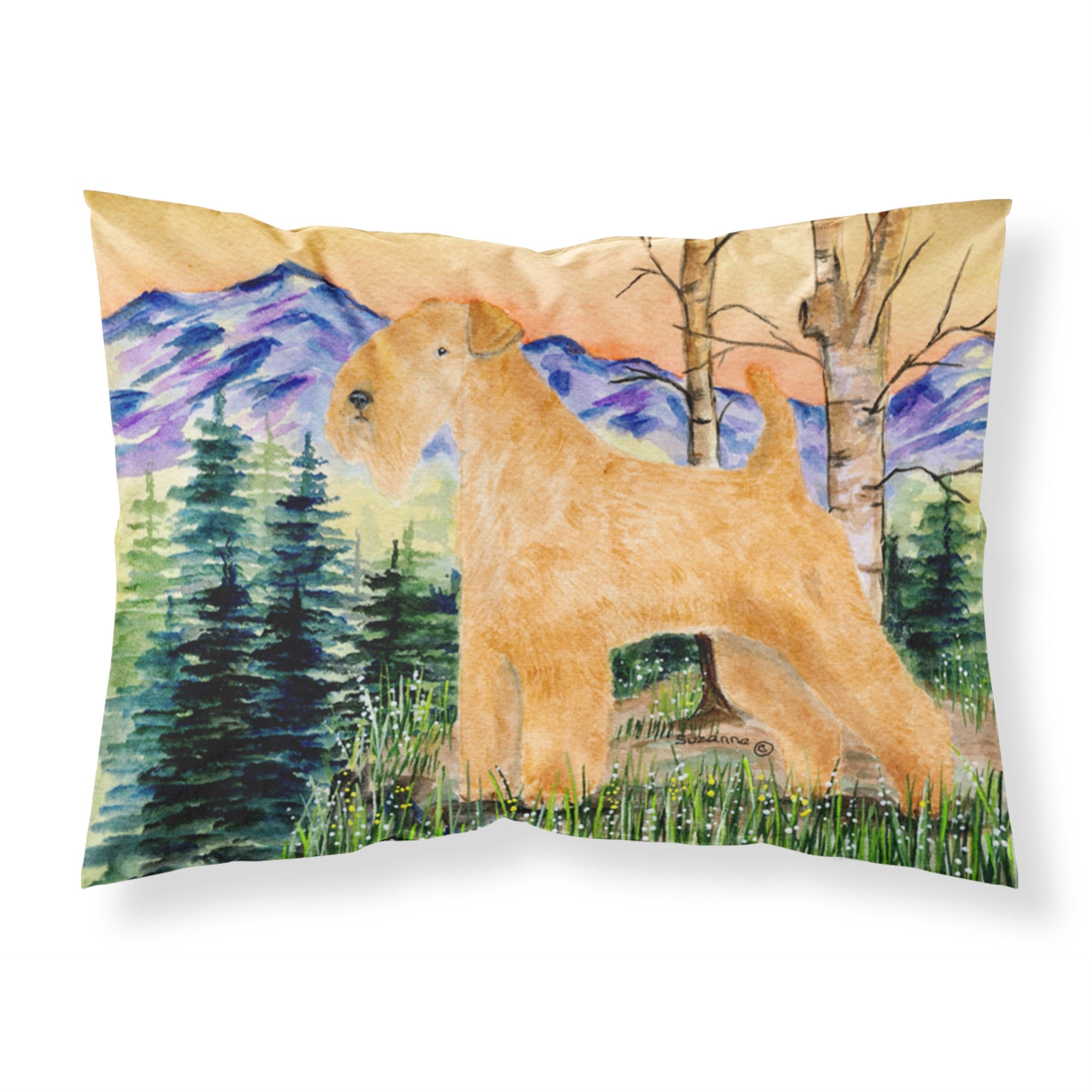 'Caroline'S Treasures Ss8168Pillowcase Lakeland Terrier Moisture Wicking Fabric Standard Pillowcase, Large, Multicolor'