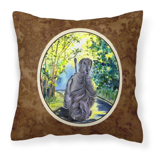 'Caroline'S Treasures Ss8181Pw1414 Afghan Hound Decorative Canvas Fabric Pillow, Large, Multicolor'