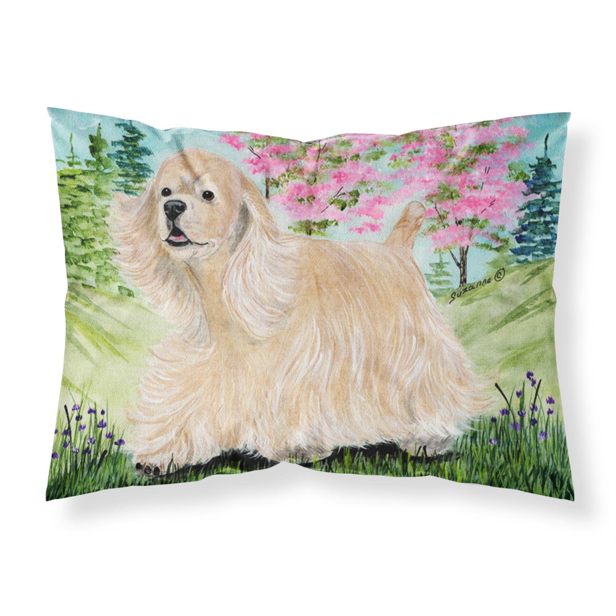'Caroline'S Treasures Ss8189Pillowcase Cocker Spaniel Moisture Wicking Fabric Standard Pillowcase, Large, Multicolor'