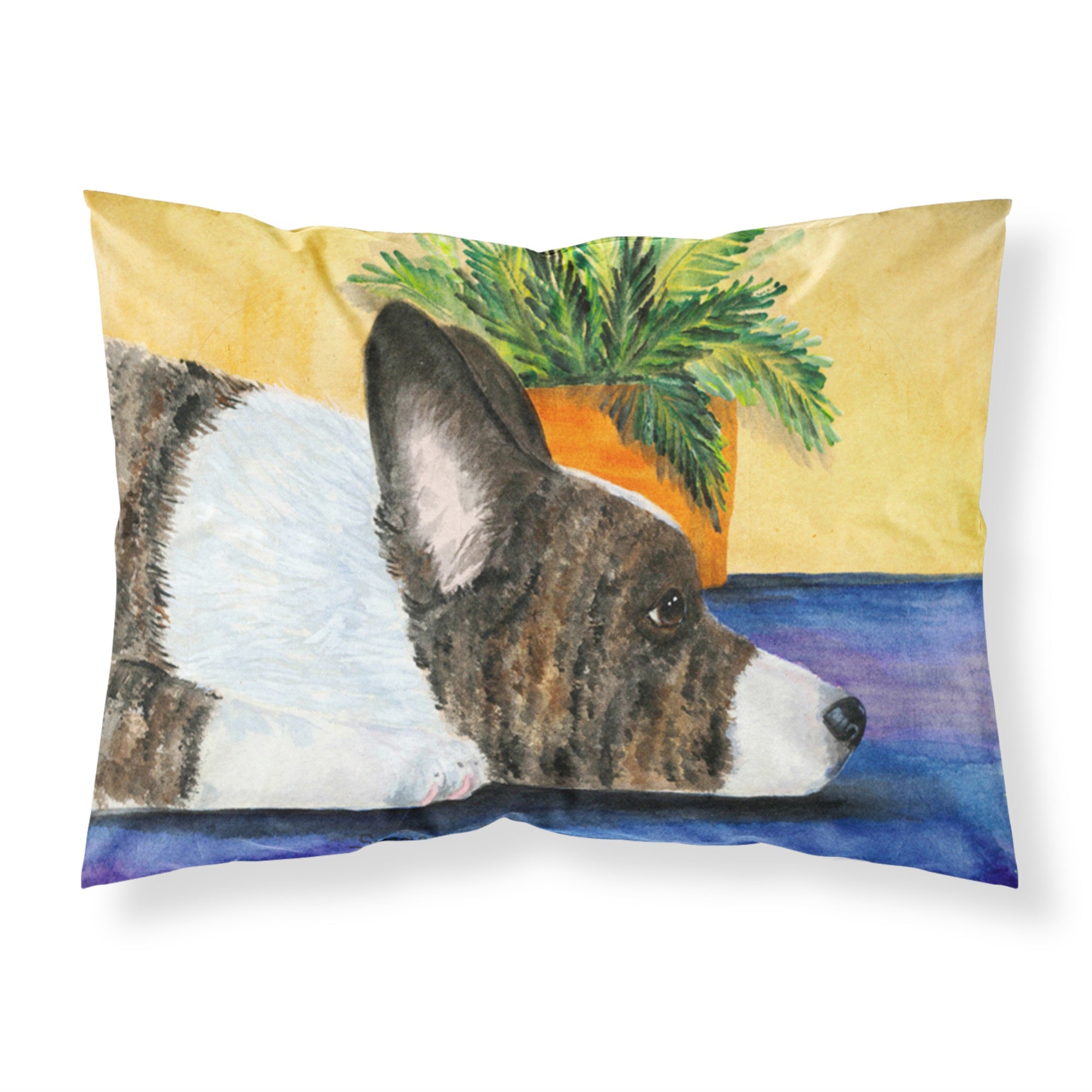 'Caroline'S Treasures Ss8190Pillowcase Corgi Moisture Wicking Fabric Standard Pillowcase, Large, Multicolor'