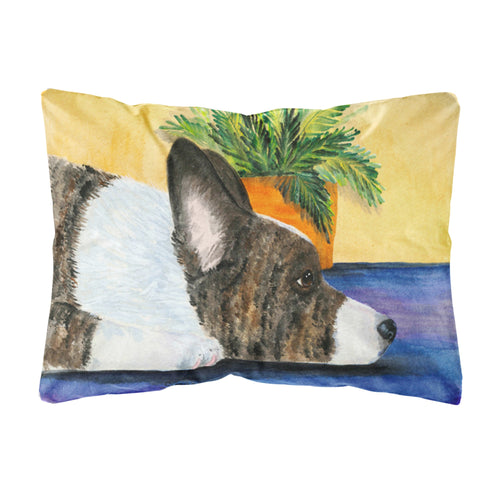 'Caroline'S Treasures Ss8190Pw1216 Corgi Decorative Canvas Fabric Pillow, Large, Multicolor'