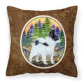 'Caroline'S Treasures Ss8194Pw1414 Papillon Decorative Canvas Fabric Pillow, Large, Multicolor'