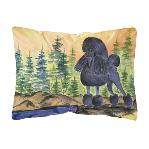 'Caroline'S Treasures Ss8196Pw1216 Poodle Decorative Canvas Fabric Pillow, Large, Multicolor'